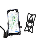 GUB G-91 USB 12V-48V 360 Rotatable Anti-Slip Universal Bicycle Phone Holder Motorcycle Electric Bike Handlebar Mount Bracket Clip Stand For 55mm-100mm Phone