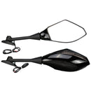 Blue Design LED Turning Signal Mirrors For Honda Suzuki Kawasaki Ducati