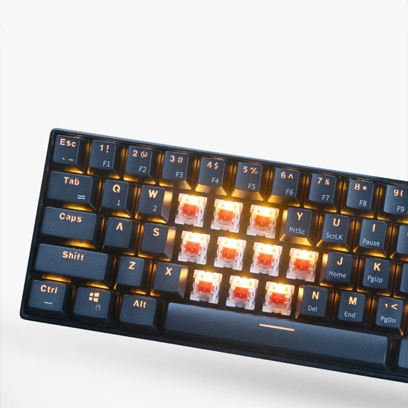 Maibenben DMK01 61 Keys bluetooth 3.0 USB 2.0 Dual Mode Red Switch RGB Mechanical Gaming Keyboard