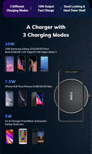 TOPK 10W LED Fast Charging Mini Wireless Charger Pad For iPhone 11 X Pro Xiaomi Mi9 Mi8 HUAWEI OPPO Pocophone