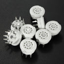 8pcs 9Pin PCB Ceramic Vacuum Tube Socket Valve Base 12AX7 12AU7 ECC83 DIY Parts