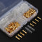 Excellway TC02 120Pcs Brass Bullet 3.5mm Terminal Male and Female Connector
