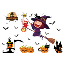 Miico SK9319 Creative Cartoon Sticker Halloween Wall Sticker For Haloween Party Room Decoration