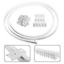 4.5 Meter Cuttable Bendable Curtains Track Rail for Straight Bay Windows Caravan