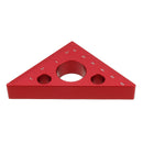 90 Degrees Aluminum Alloy Height Ruler Metric Inch Woodworking Triangular Ruler Measuring Ruler