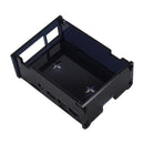 Black DIY Acrylic Case Box Shell with Screw and Black Big Copper Aluminum Heatsink for 3.5 Inch TFT Screen Raspberry Pi 4B