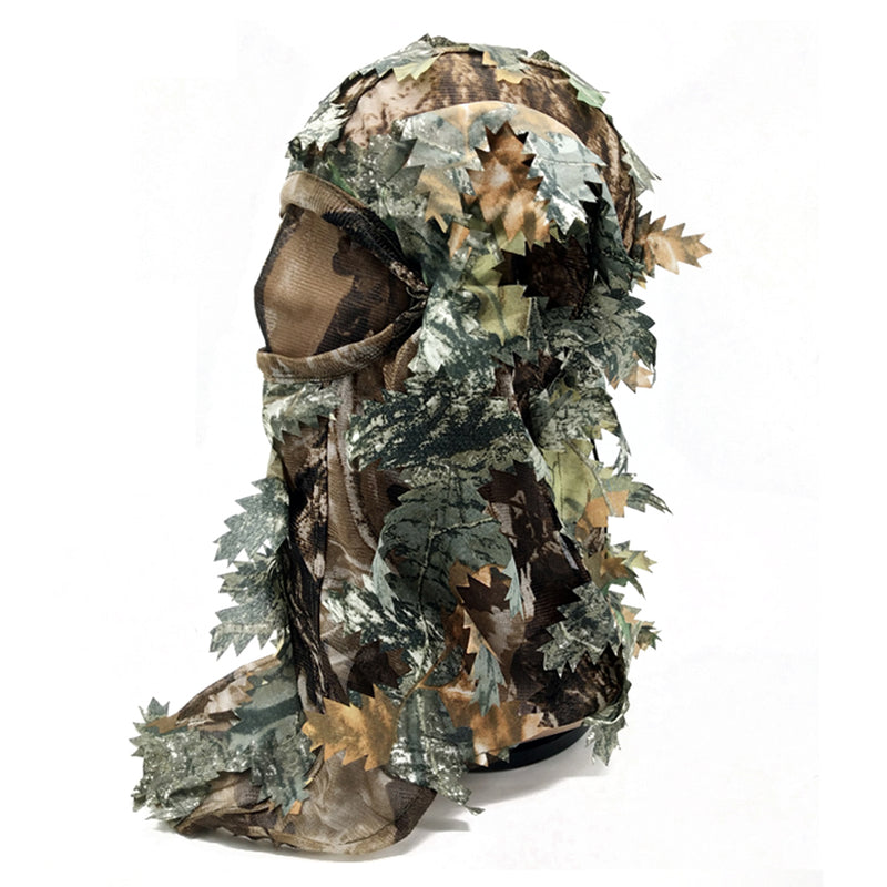 Camouflage 3D Mask Tree Face Hood Hunting Head Army Military Sniper