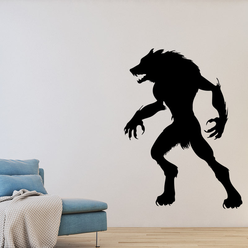 Miico FX3022 Halloween Sticker Wall Sticker Werewolf Pattern Removable Sticker For Room Decoration