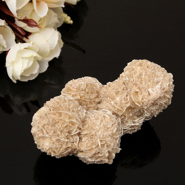 DIY Jewelry Accessories 100g Natural Selenite Crystal Stone Flower Decoration