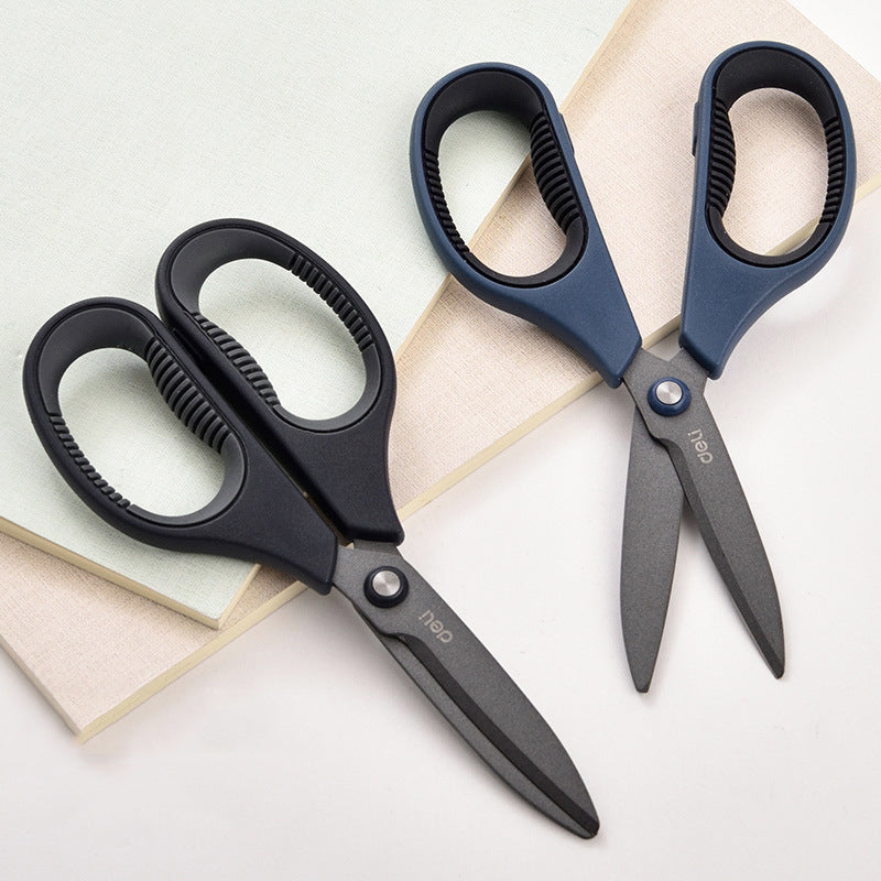XIAOMI Ecosystem Deli Teflons Arc Scissors Coating Anti-adhesive Hand Craft Stainless Steel Office Cutting Tools Cutter 77753/77754