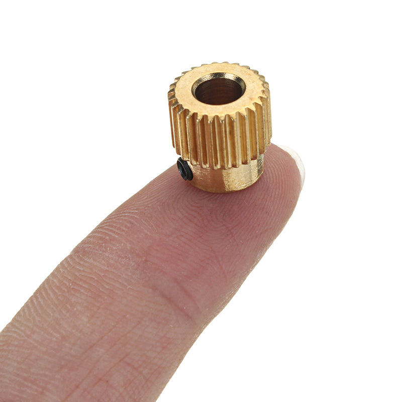JGAURORA 26 Teeth 5mm Brass Extrusion Wheel Gear For 3D Printer