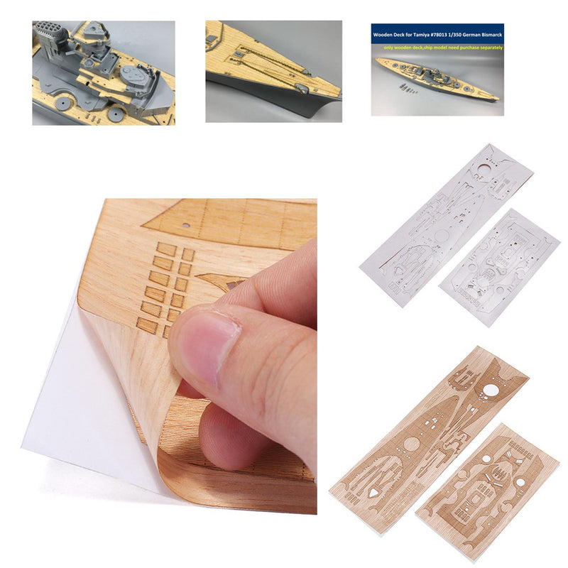 Wooden Deck for Tamiya 78013 1/350 German WWII Battleship Bismarck Model Replacement Accessories