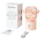 Mini USB Desktop Table Fan 3 Modes Cooling 80 Rotation Oscillating Fan