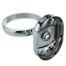 Stainless Steel Wall Mounted Soap Dispenser Holder Shampoo Bottle Frosted Glass