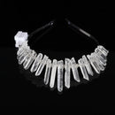 LED Crown Crystal Headband Headdress Garland Bridal Jewelry 3 Mode Flash Light Christmas Halloween Party Gift