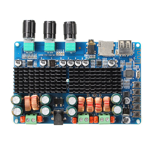 SANWU Wireless bluetooth Digital 2.1 Channel Amplifier Board 50W+50W Stereo Output 100W Bass Output