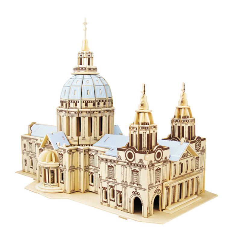 3D Wooden St. Paul's Cathedral Model Educational Toys Puzzle For Children Adult Hobby Gift