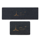 Eiffel Tower Waterproof Carpet Non Slip Door Floor Rug Mat Home Kitchen Bathroom