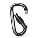 Camnal 30KN D-type Outdoor Climbing Carabiner Quick-hanging Safety Screw Lock Buckle