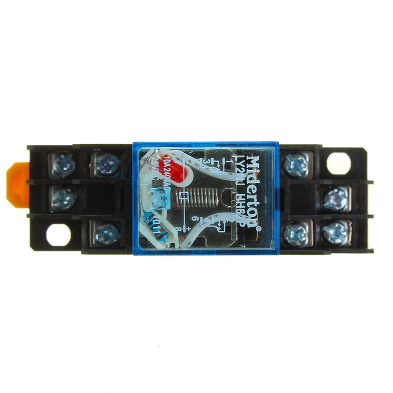 5Pcs AC220V Coil Power Relay LY2NJ JQX-13F DPDT 8 Pin PTF08A With Socket Base