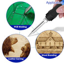 37Pcs 60W Solder Iron Wood Burning Pyrography Pen Kit Tools Adjustable Temperature Tool