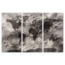 Miico Hand Painted Three Combination Decorative Paintings Lunar Surface Wall Art For Home Decoration