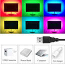 1M 2M 3M  WS2812 SMD5050 Black PCB Non-waterproof USB LED Strip Light+17 Keys Remote Control DC5V