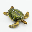 Turtle Metal Jewelry Box Trinket Case Crystal Storage Organizer Birthday Gift