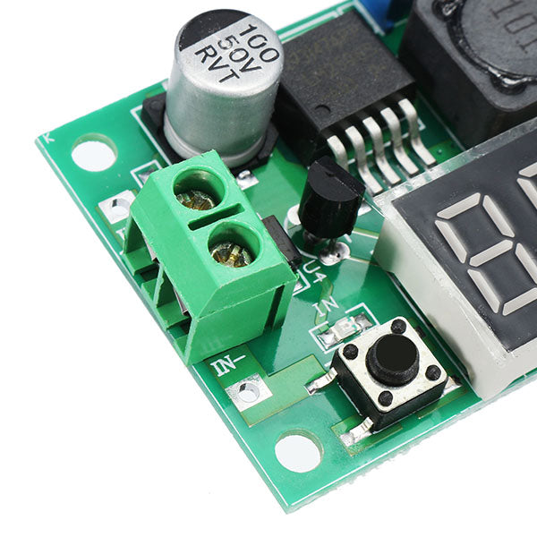 LM2596 DC-DC 1.3V - 37V 3A Adjustable Buck Step Down Power Module With Digital Display Function