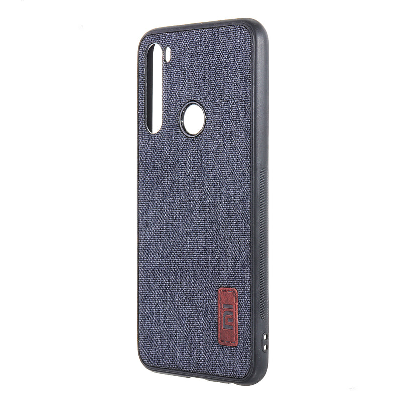 Bakeey Luxury Fabric Splice Soft Silicone Edge Shockproof Protective Case For Xiaomi Redmi Note 8