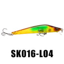 SeaKnight SK016 1PC 10g 95mm 0-0.4m Depth Minnow Fishing Lure Floating Wobblers Hard Bait