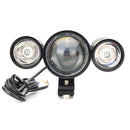3-in-1 Motorcycle Headlight Super Bright Hi/Lo Beam Flash 12-60V 6000K