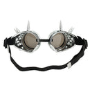Fashion Silver Steampunk Goggles Spikey Burning Man Costume Cosplay Gothic Punk