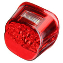 Motorcycle Rear Tail Brake Running Light Lamp For Harley Dyna Fat Boy Sportster Road King Red Cover