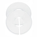 20 Pcs Hangrail Round Size Cloth Hanger Divider Rack Label Accessories Round with Marker