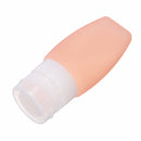 3pcs Silicone Refilliable Bottles Travel Set & Makeup Brushes Cleaner Lotion Cream Shampoo Container