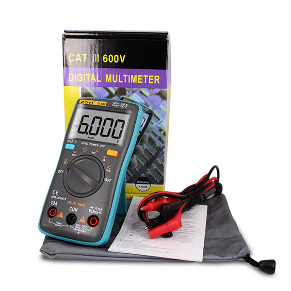 ZT101 Digital Multimeter Backlight AC/DC Ammeter 6000 counts AC/DC Ammeter Voltmeter Ohm Portable Meter voltage meter