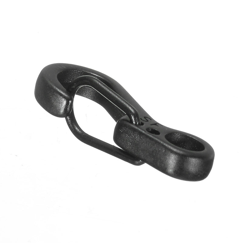 5Pcs Black EDC Tool Alloy Carabiner Camp Snap Clip Hook Keychain Keyring Hiking Climbing Tool