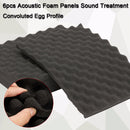 6Pcs Acoustic Sound Treatment Convoluted Egg Profile Foam Panels