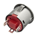 2pcs 12V 22mm LED Auto-lock Power Push Button ON/Off Switch Red