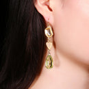 Vintage Bohemian Tassel Ear Drop Long Crystal Earrings