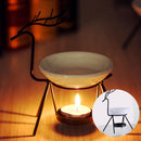 Stainless Steel Deer Burner Candle Aromatherapy Essential Oil Lamp Decorations Aroma Furna
