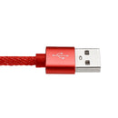 2M 90 Degree 2.4A Type C Nylon Braided Data Cable For Smartphone Tablet