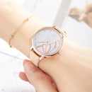 SHENGKE SK K0118 Fashion Butterfly Pattern Casual Ladies Dress Watch Women Quartz Watch