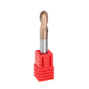 Drillpro R0.5-3mm 2 Flutes Ball Nose HRC58 AlTiN Coating End Mill Cutter Tungsten Carbide CNC Tool
