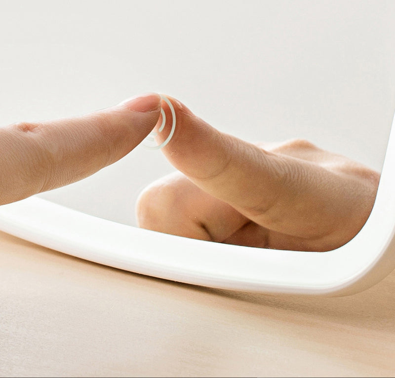 Portable Makeup Mirror Desktop LED Light USB Rechargeable Folding Touch Dimmable Lamp for Dormitory Home from Xiaomi Youpin