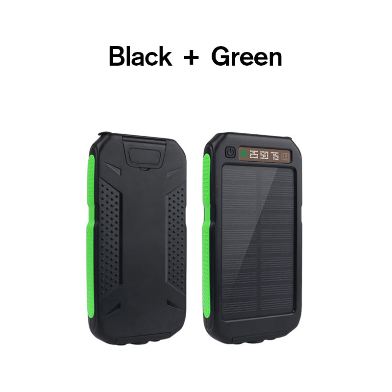 BAKEEY LED Dual USB Ports Solar Panel Power Bank Case 10000mah Waterproof Battery Charger DIY Kits Box Shell For Mobile Phones