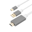 Bakeey USB3.1 Type C 4K 3D High Definition Multimedia Interface Splitter USB Charing Data Cable 2M