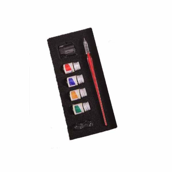 Threaded Glass Signature Pen Simple Pen Ballpoint Pen Glass Enamel Seven Piece Suit