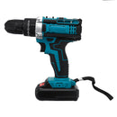 48V Cordless Impact Electric Screwdriver Drill 25+3 Gear Forward/Reverse Switch Power Screw Driver W/ 1 Or 2 Li-ion Battery